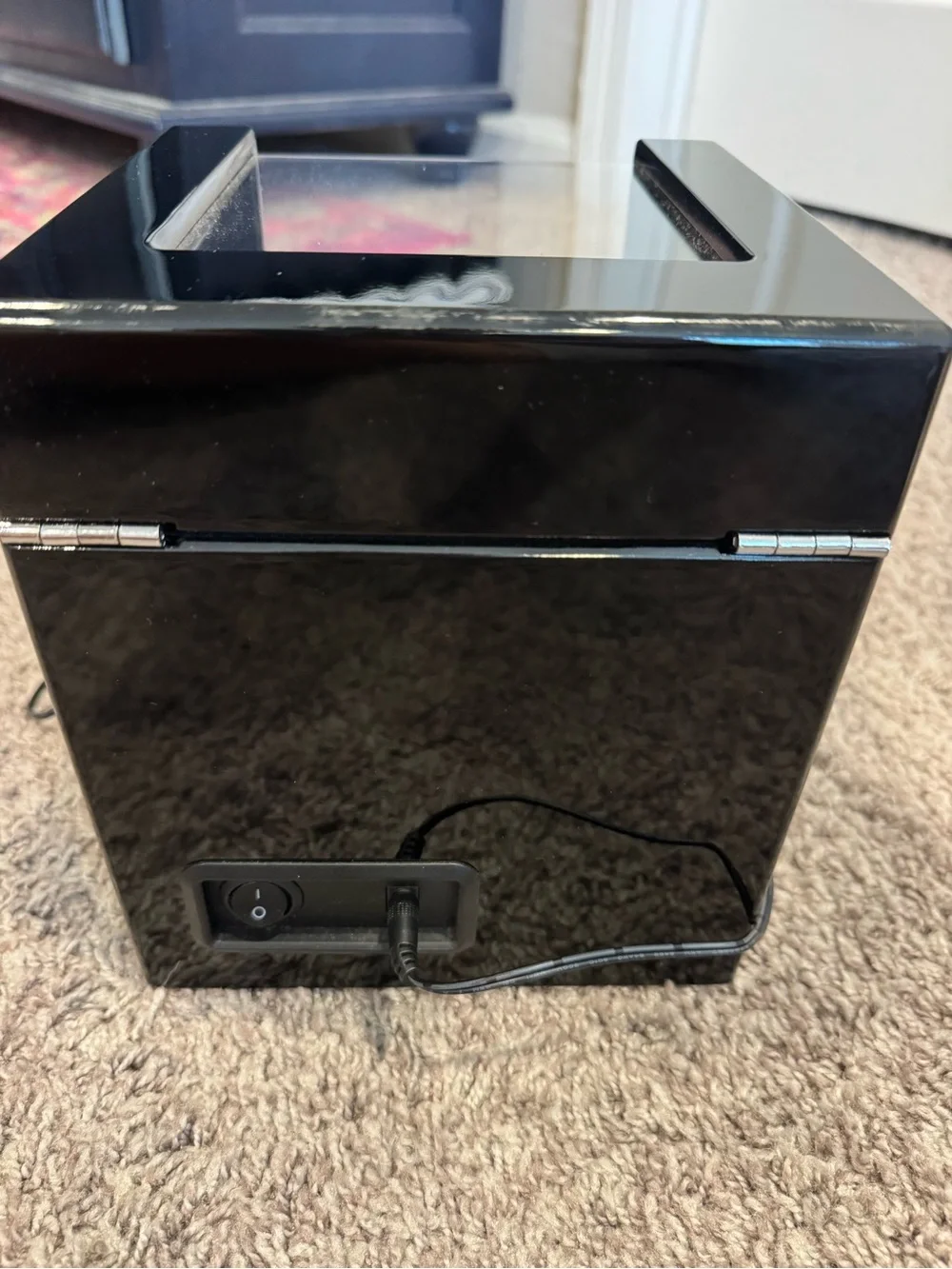 Black Dual Watch Winder with Clear Display